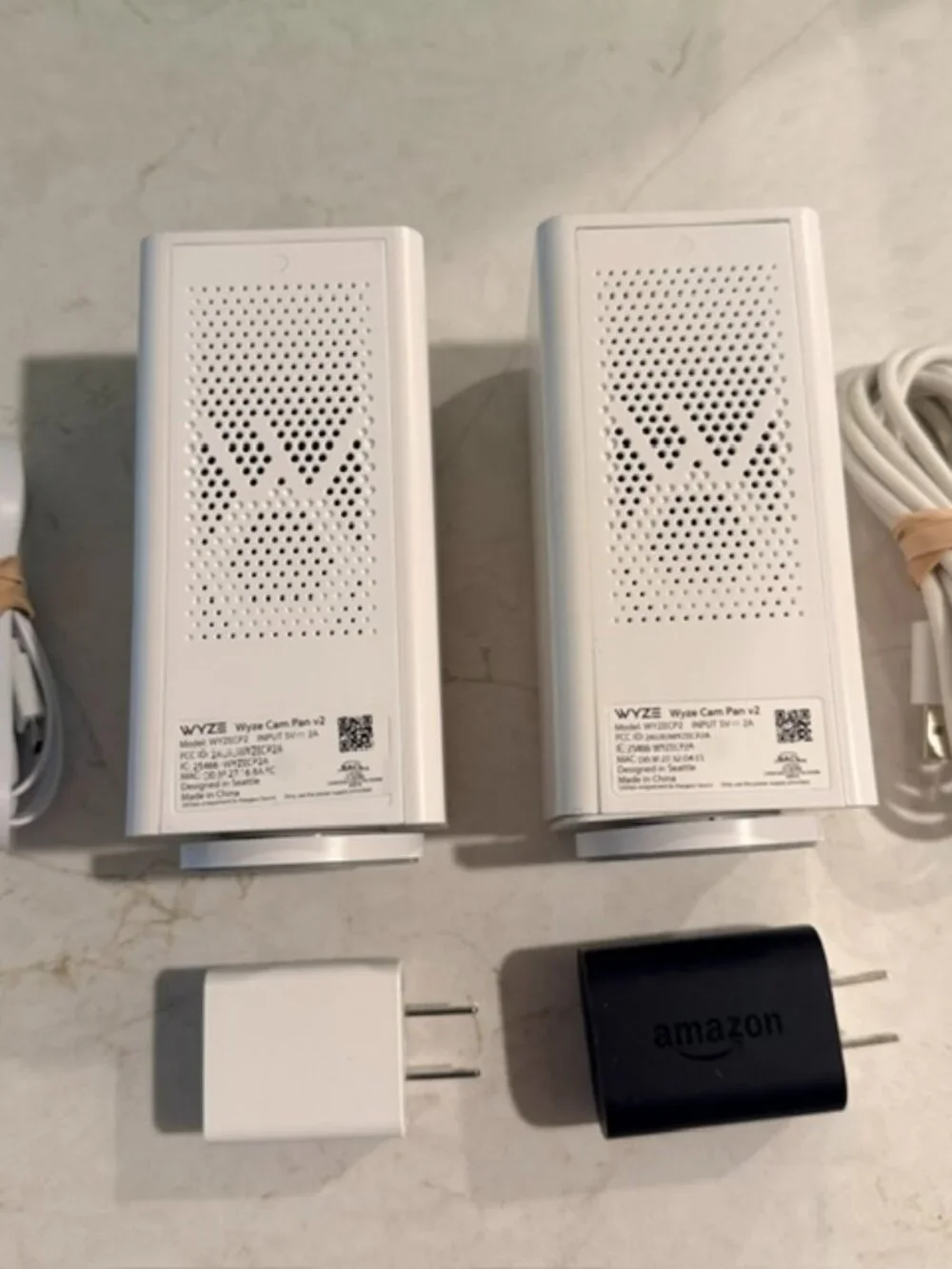 WYZE Cam Pan V2 Security Camera Color Night Vision - Set of 2